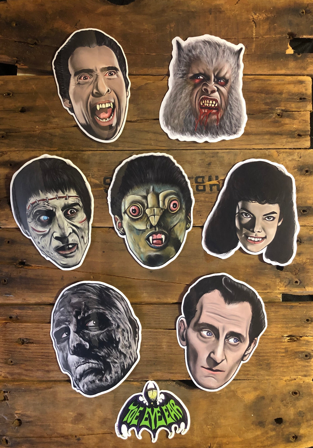 Hammer Horror Sticker/Magnet Set